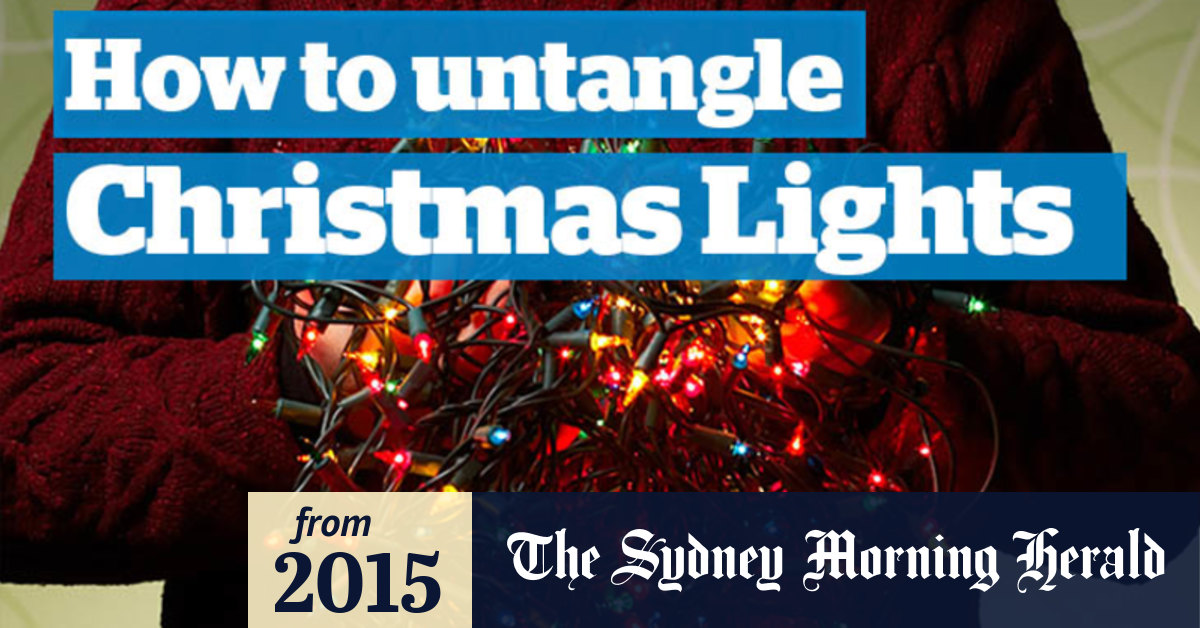 Video How to untangle Christmas Lights